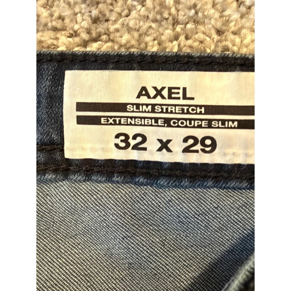 Buffalo David Bitton Jeans Mens 32x29 Blue Axel Slim Stretch Dark Wash Denim